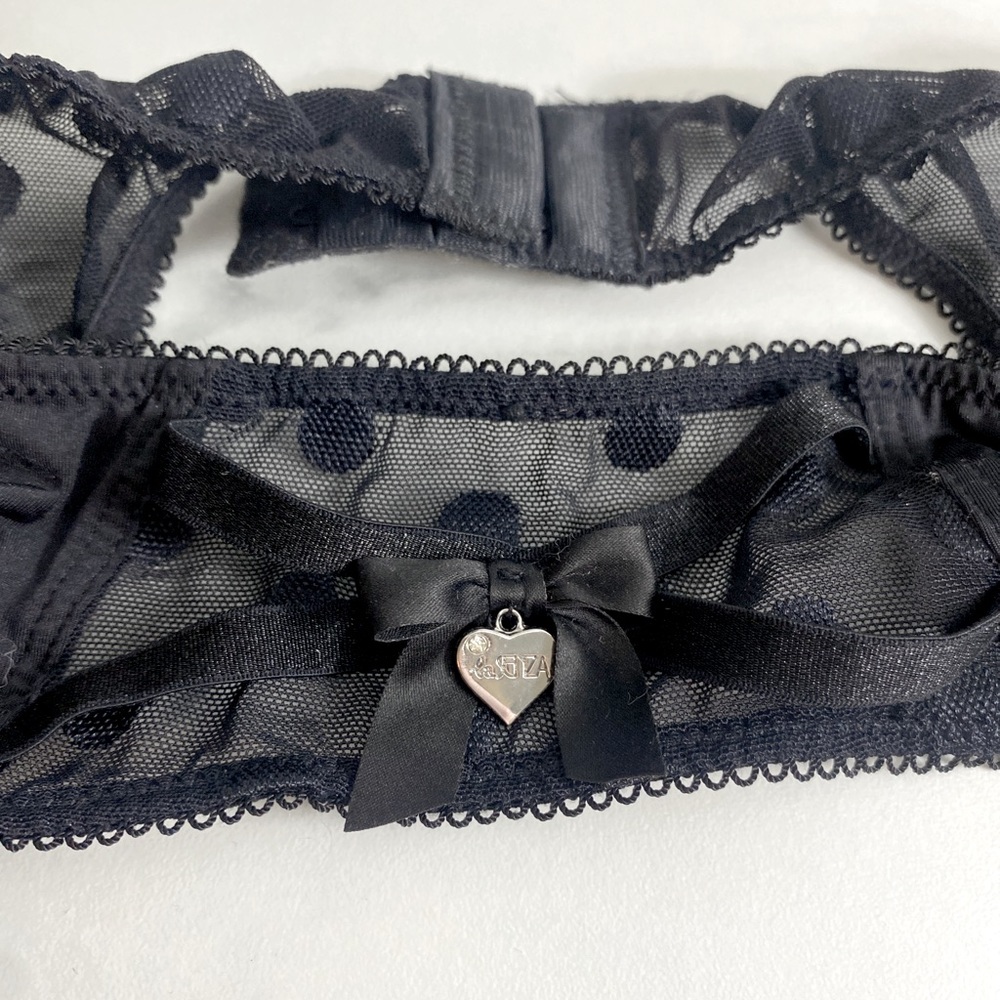 🖤 La SENZA polkadot garter belt 🖤